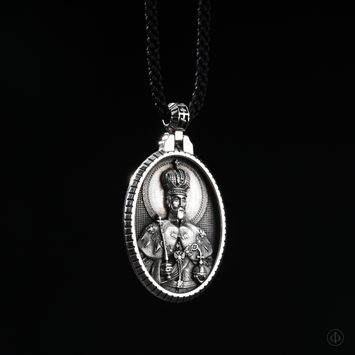 Подвеска из серебра с иконой Арт.015