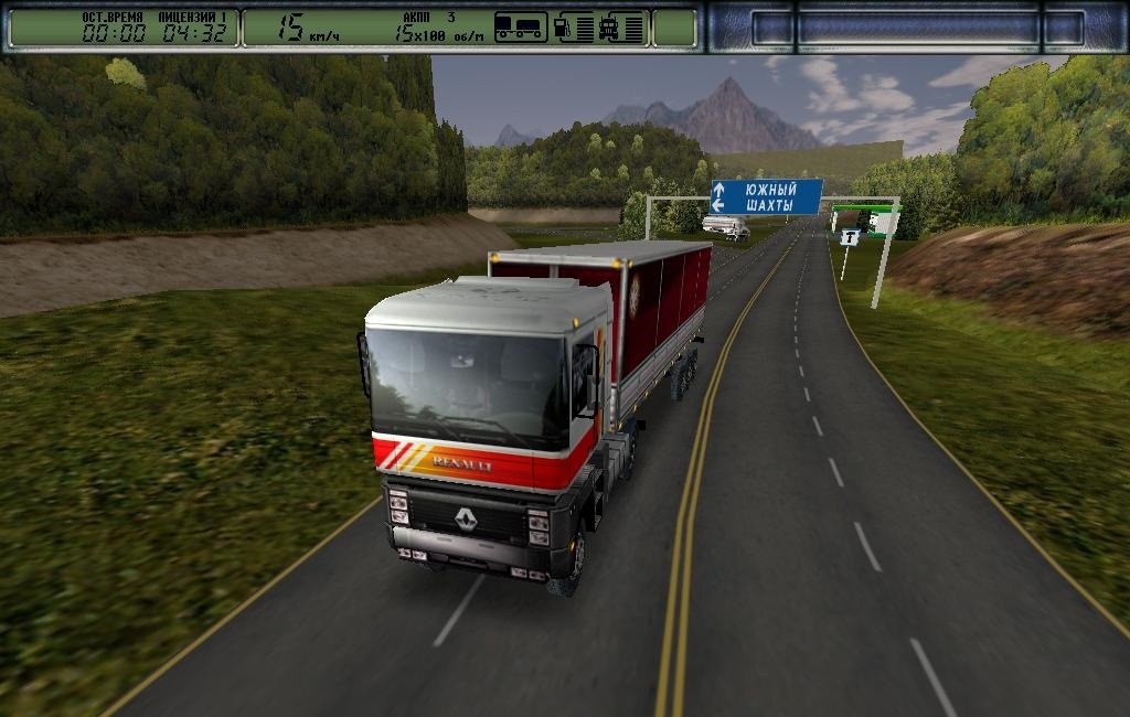Кадр из игры «Дальнобойщики». Как говорится-«Картинка со звуком». Кто понял-тот понял)