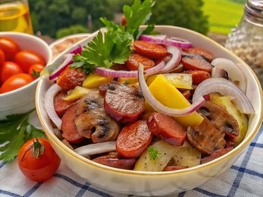 салат  Охотник