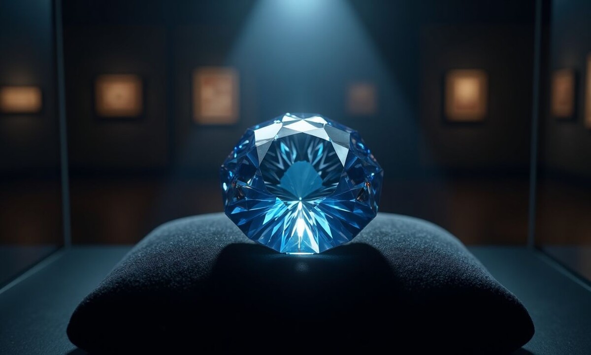 Знаменитый синий алмаз весом 45,52 карата известен не только своей красотой, но и зловещей репутацией