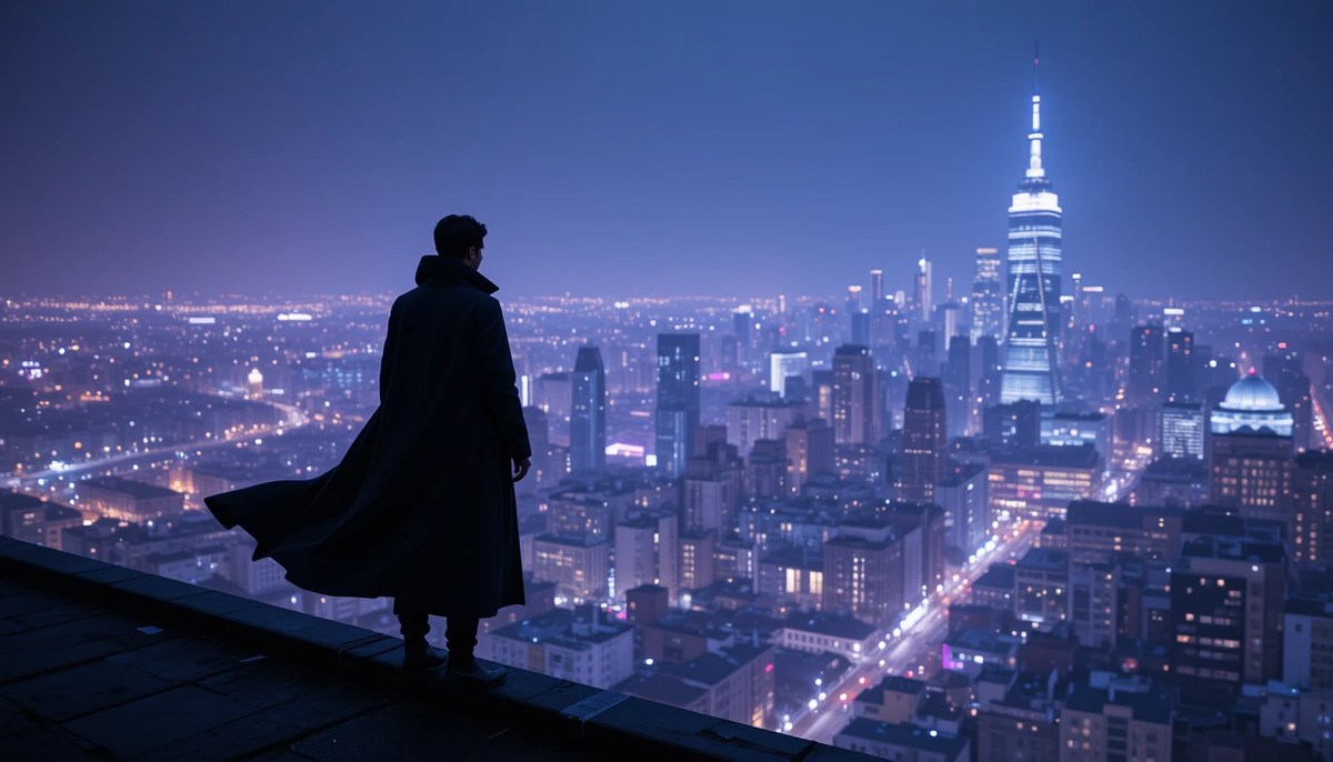 Образ сильного, но одинокого человека, стоящего на грани. 