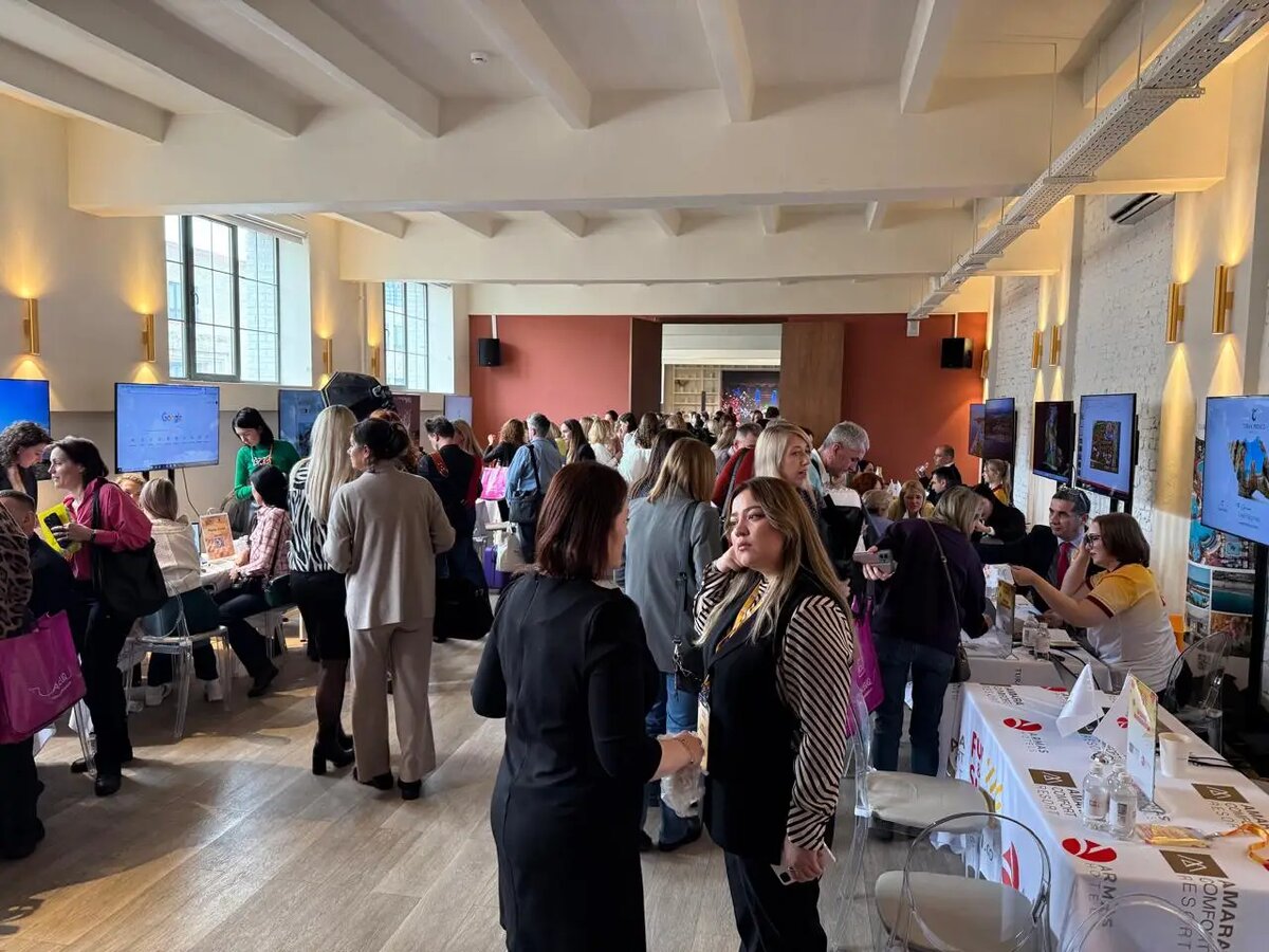     Зарубежные и российские отельеры представили на воркшопе Spring в Москве свои предложения по отдыху летом 2025 года. © "Интерфакс". Юлия Батырь