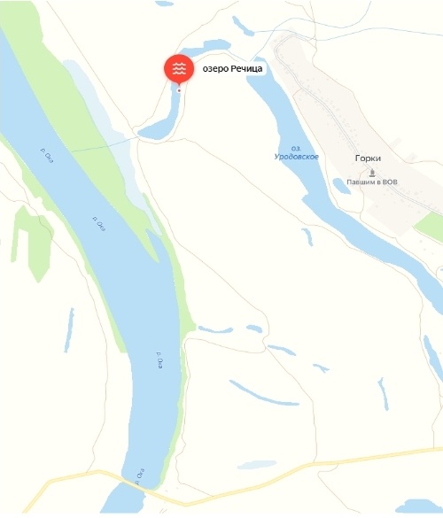 Протока между рекой Окой и озером Уродовское