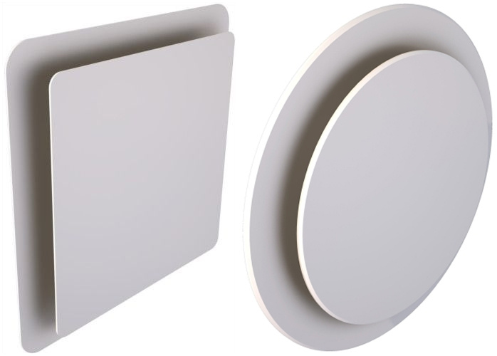 Круглый и квадратный диффузоры из каталога компании "Даст"