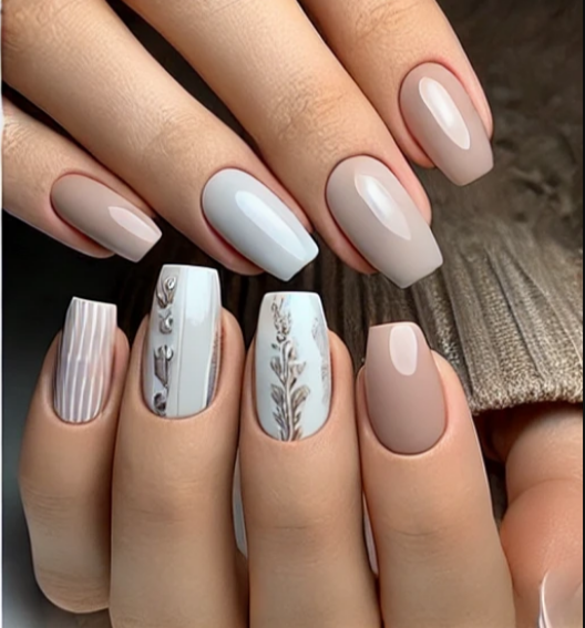 Нежная геометрия и объемный декор