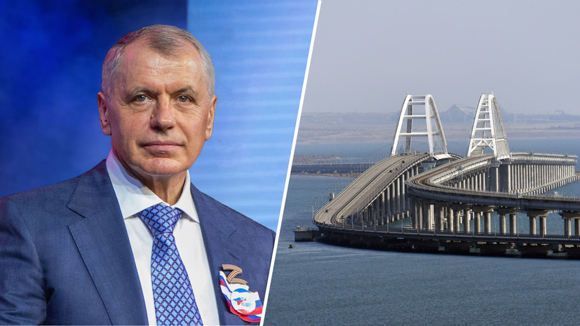     Владимир Константинов/Крымский мост  Пресс-служба Госсовета/РИА Новости