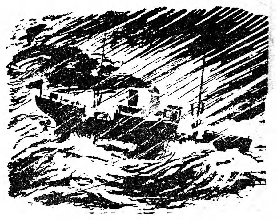 Владимир Бубенщиков. Иллюстрация к рассказу Александра Беляева "Слепой полет". Изображение взято из открытых источников