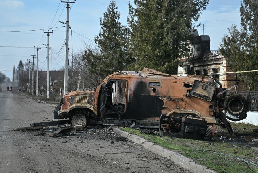    Уничтоженная военная техника ВСУ в освобожденной Судже / Источник: © Станислав Красильников/РИА Новости