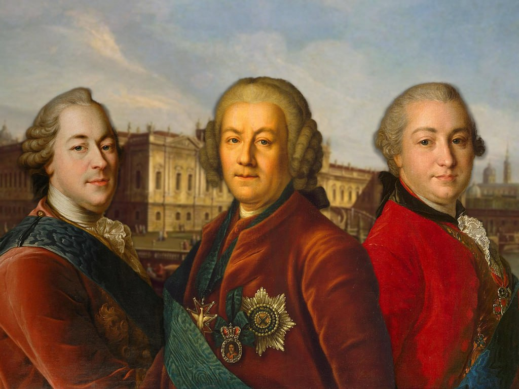 Михаил Воронцов, Алексей Бестужев-Рюмин и Иван Шувалов