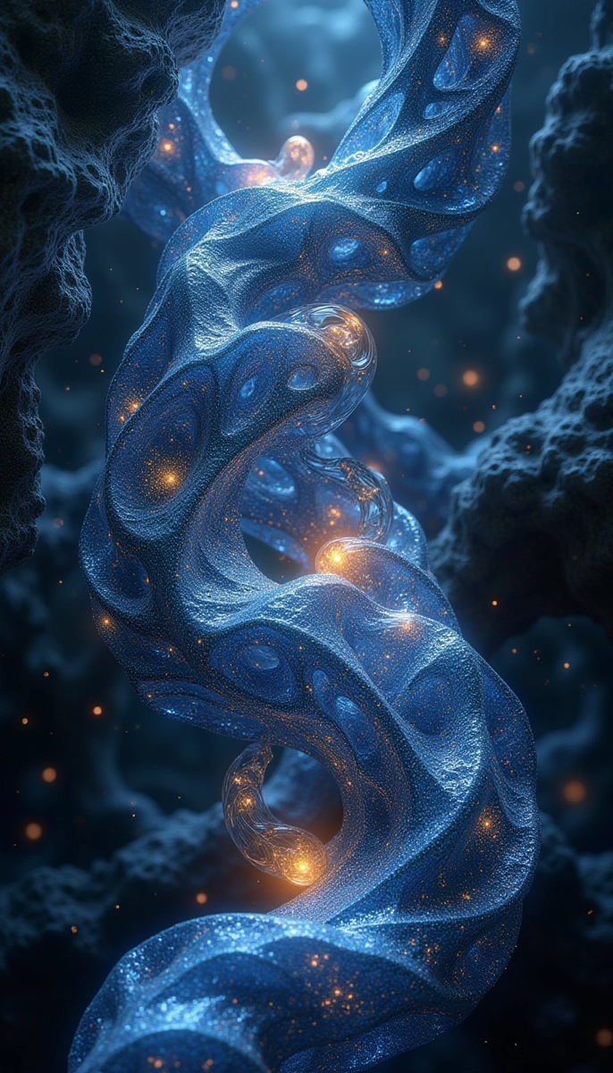 Так может выглядеть сеть из топологических струнВот так может выглядеть сеть топологических струн.