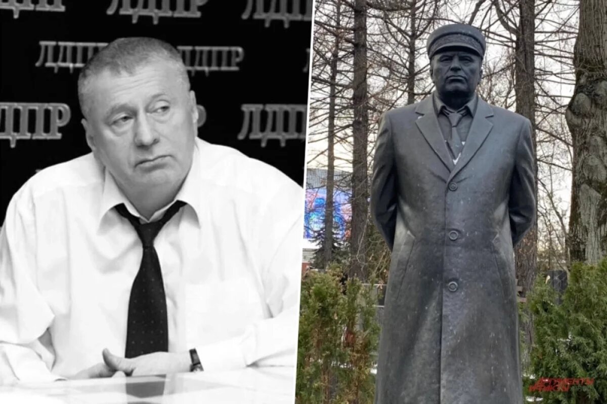 Владимир Вольфович на своей могиле из бронзы - точно такой же, каким многие знали его при жизни.