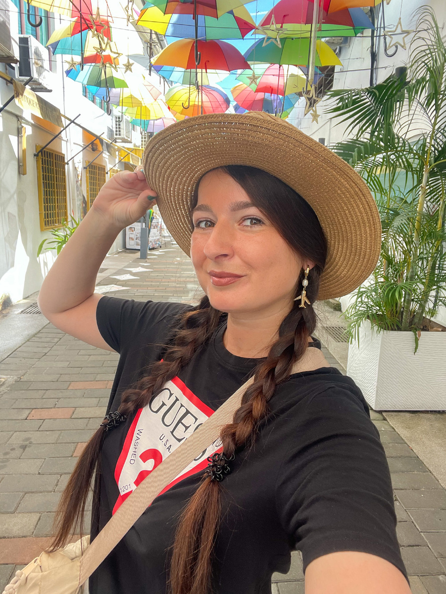 Привет с мамой яркой улицы Джорджтауна 