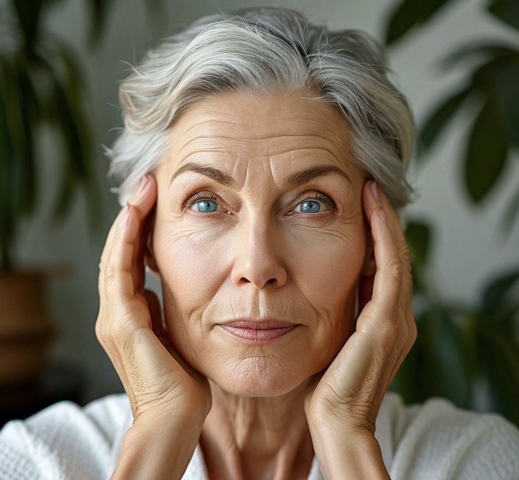 Лимфодренажный эффект убирает мешки под глазами и «тяжелый» подбородок. 