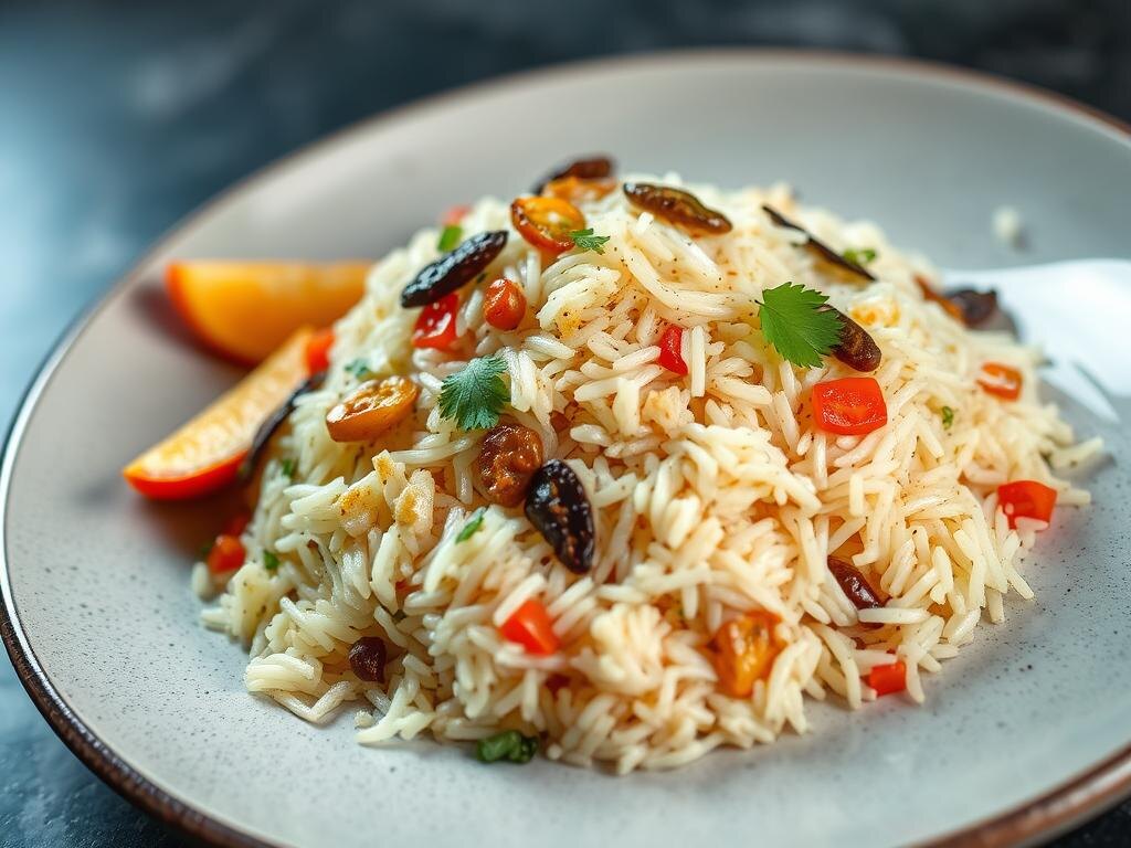 Ароматный рис с овощами и специями