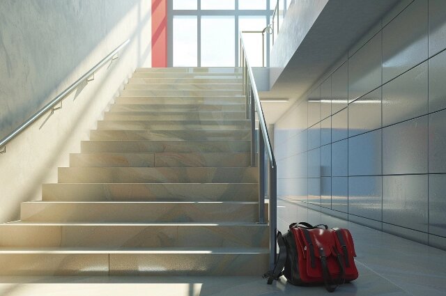    Лестничный пролёт. Фото: Изображение создано с помощью AI Гервин