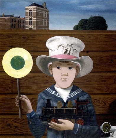 Юный кондуктор. Акрил, холст