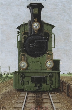 Локомотив. Акрил, холст