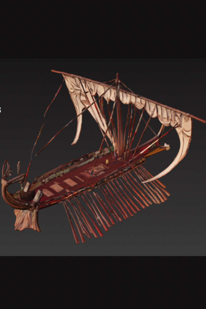 Греческая триера(трирема).