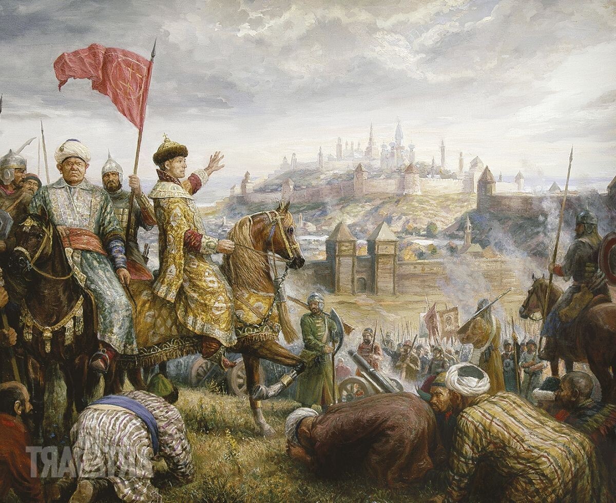 Шах Али и Иван Грозный под Казанью