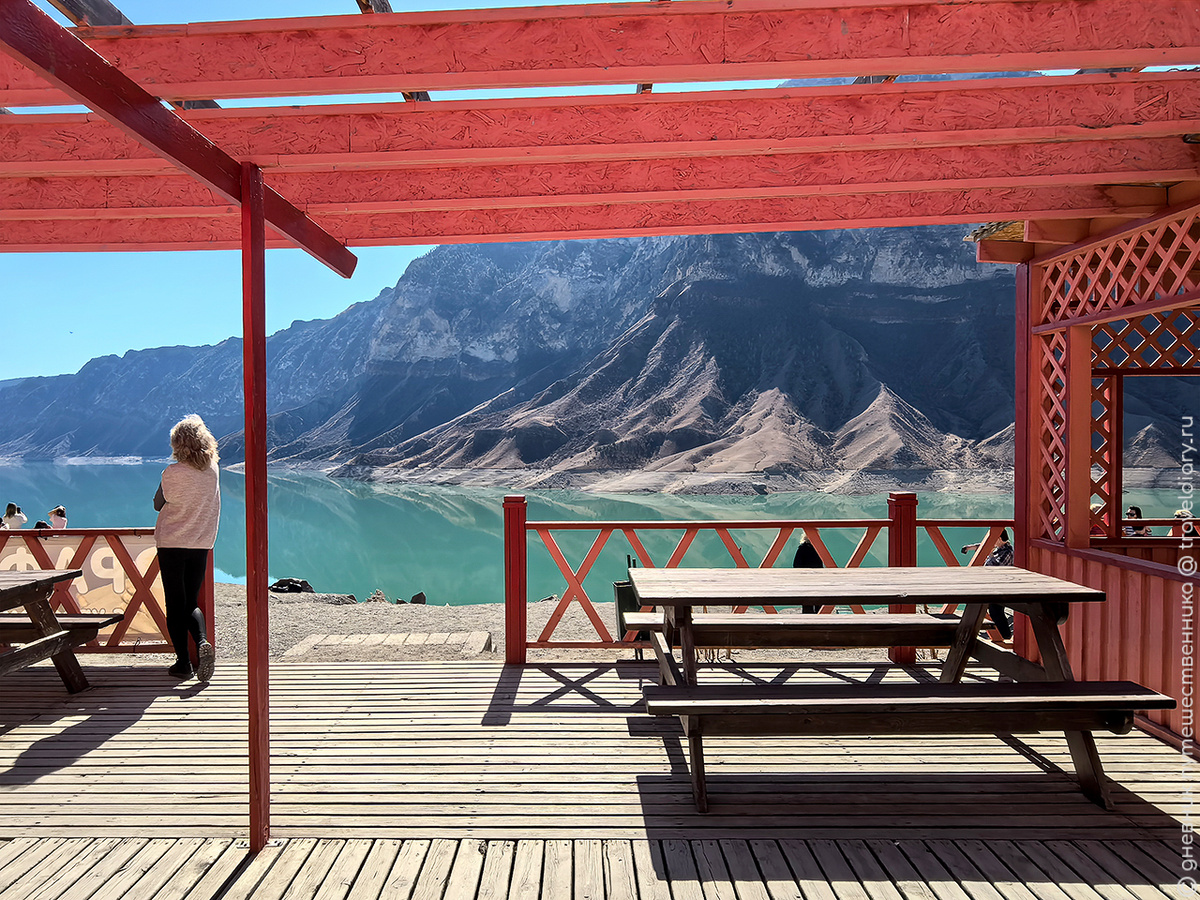 Вид на Ирганайское водохранилище