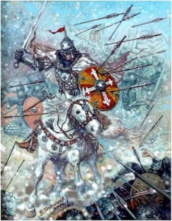 Так советский художник представил князя Юрия в битве на Сити