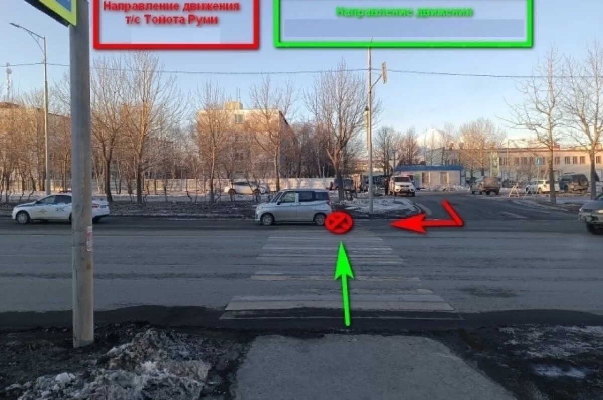    В Петропавловске на пешеходном переходе иномарка сбила девушку