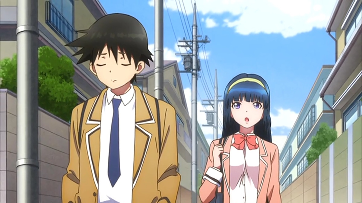 Нодзоми нравилось, как реагирует простоватый Кимио на её тело... -Суга, ты злишься?.. 