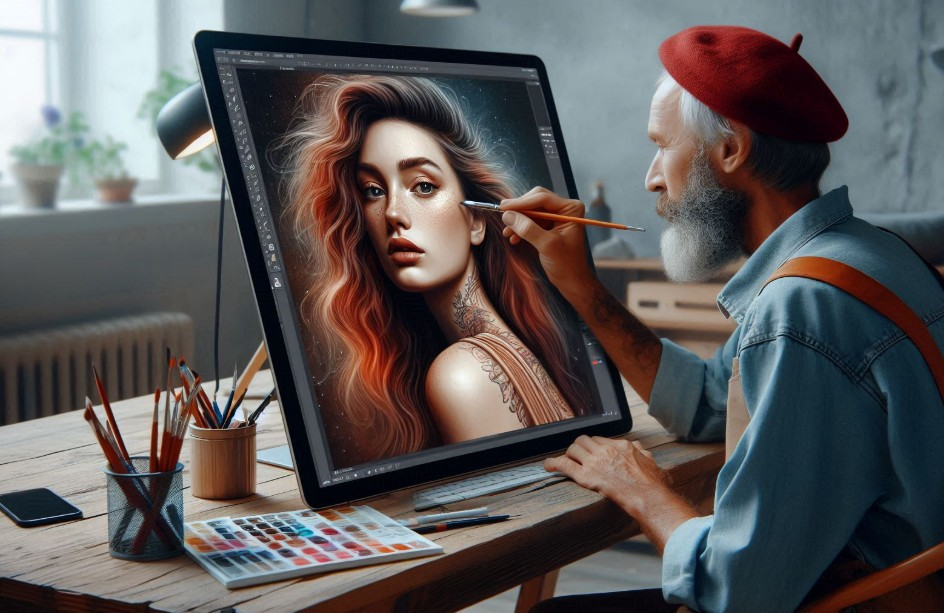 Цифровой художник создаёт портреты по описанию внешности