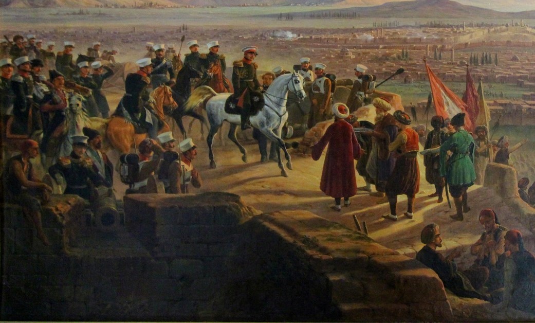 Сдача турками крепости Эрзурум 1829 год (худож. Я. Суходольский)