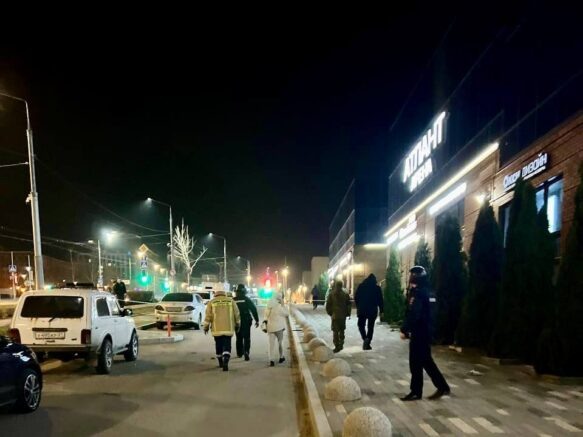    Последствия атаки БПЛА в Белгороде вечером 17 марта / t.me/v_v_demidov