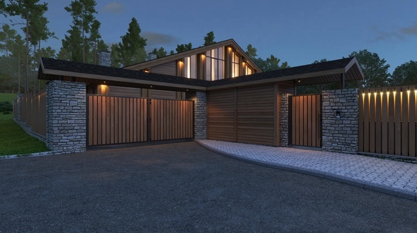 Удобный заезд на участок