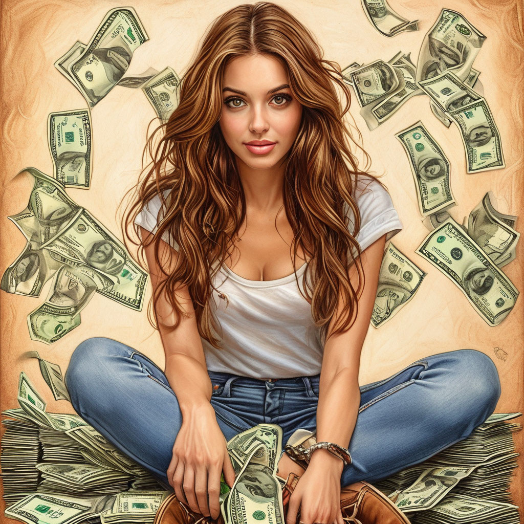 Так, по мнению некоторых, выглядит средняя московская зарплата. Источник: Шедеврум 