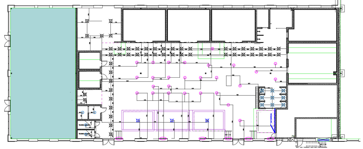 План расстановки светильников дизайнером