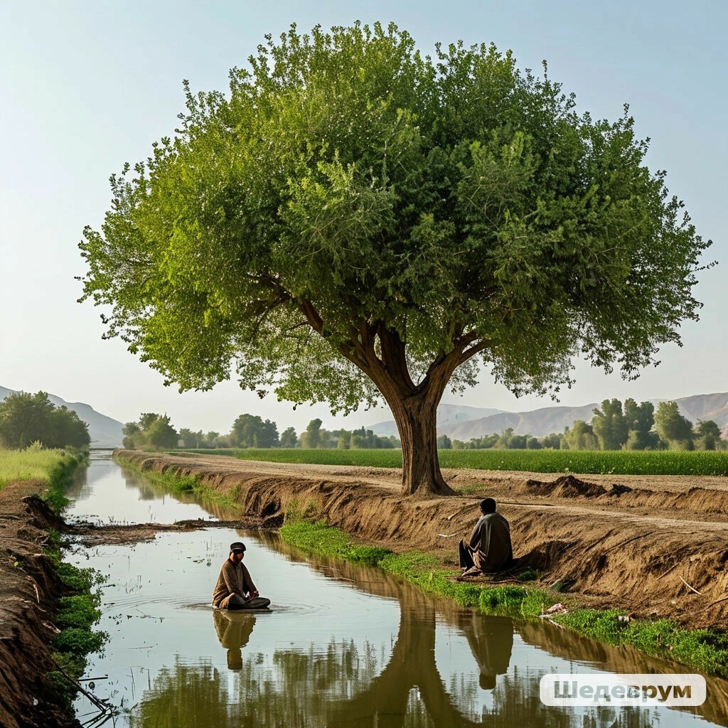 Возле арыка.