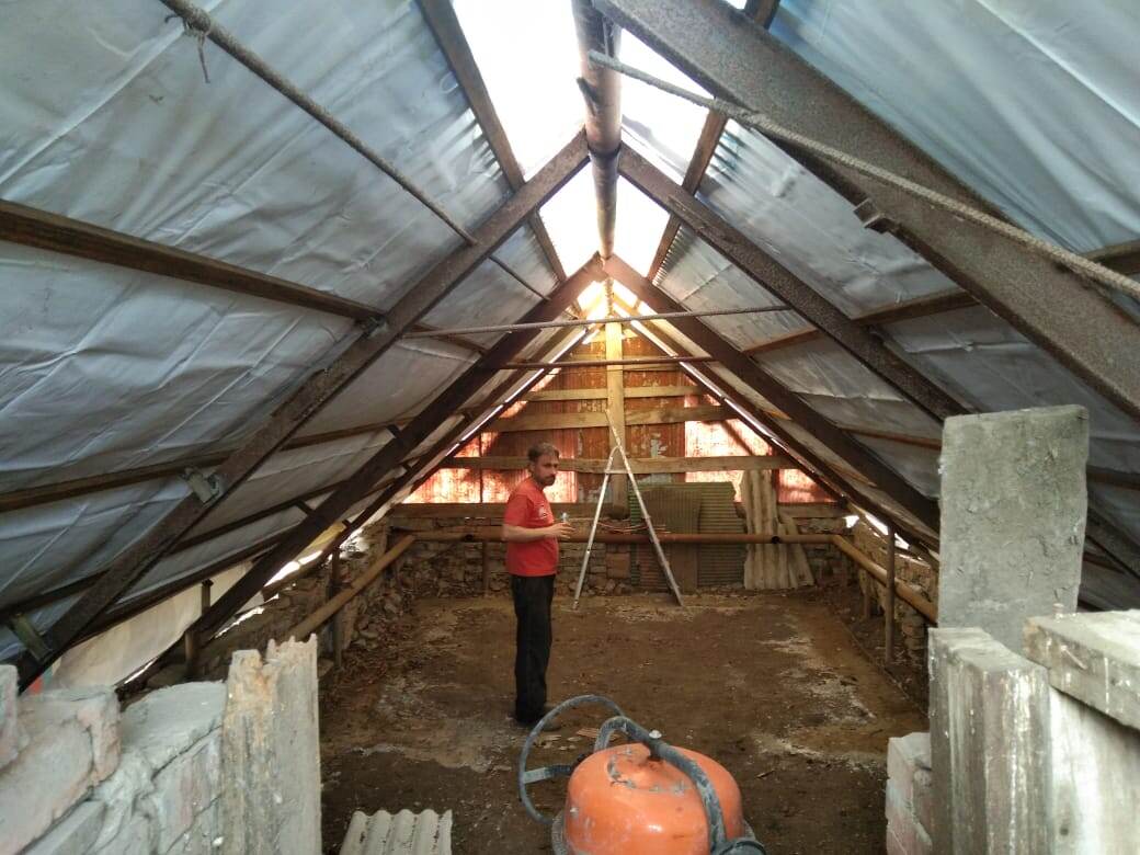 Получившееся помещение внутри