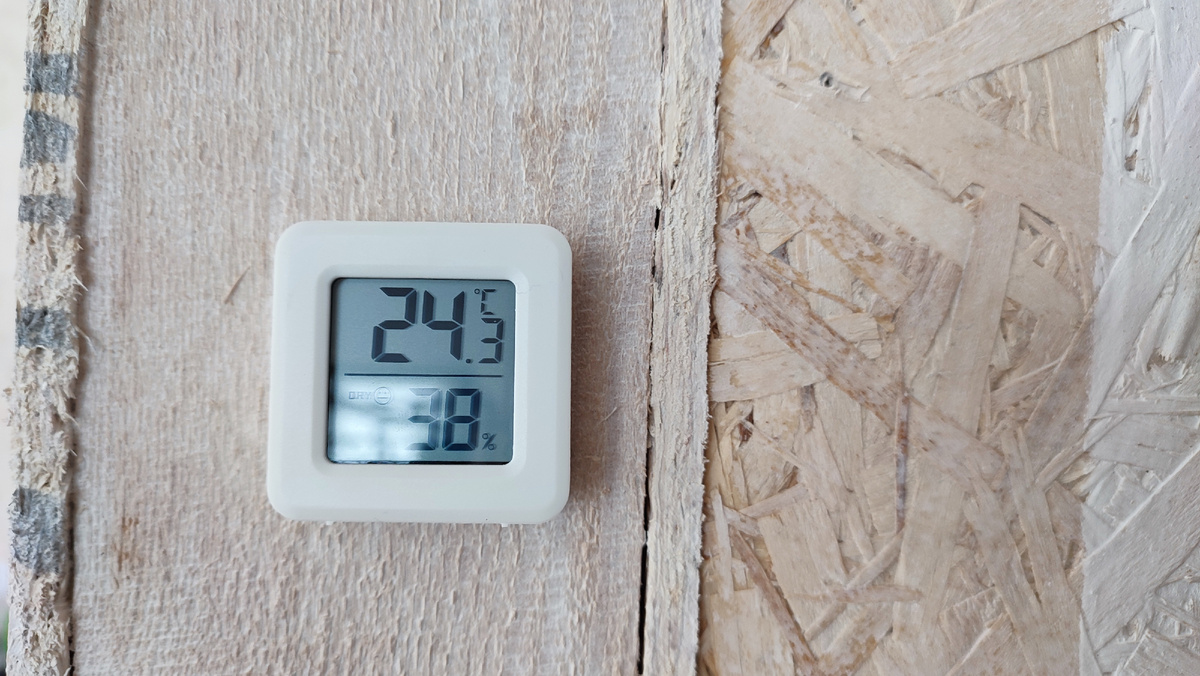 В моём доме тепло: 24 С и 38% влажность