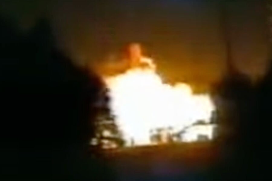 Скриншот из выпуска «Катастрофа на космодроме «Плесецк» передачи «Совершенно секретно»