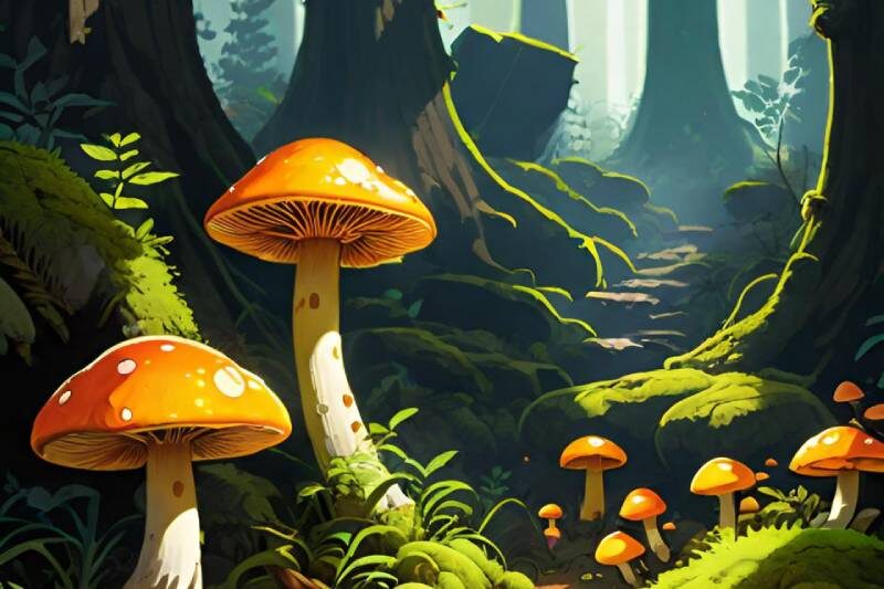 Это не Piloderma, это просто грибная иллюстрация