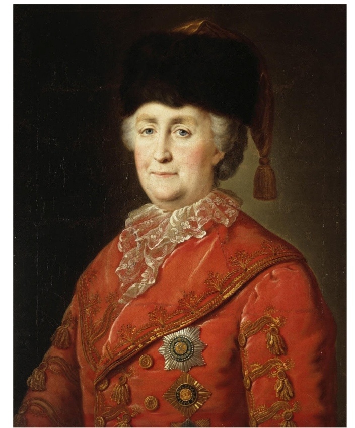 Михаил Шибанов "Портрет Екатерины II в дорожном костюме" 1787 г. Источник: Wikipedia.org