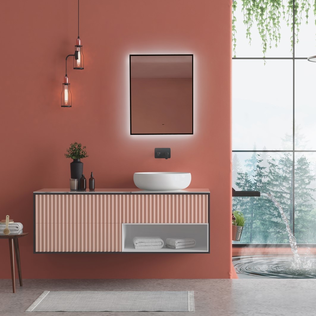 Зеркала с окантовкой чёрной краской — интерьерный тренд-2025 