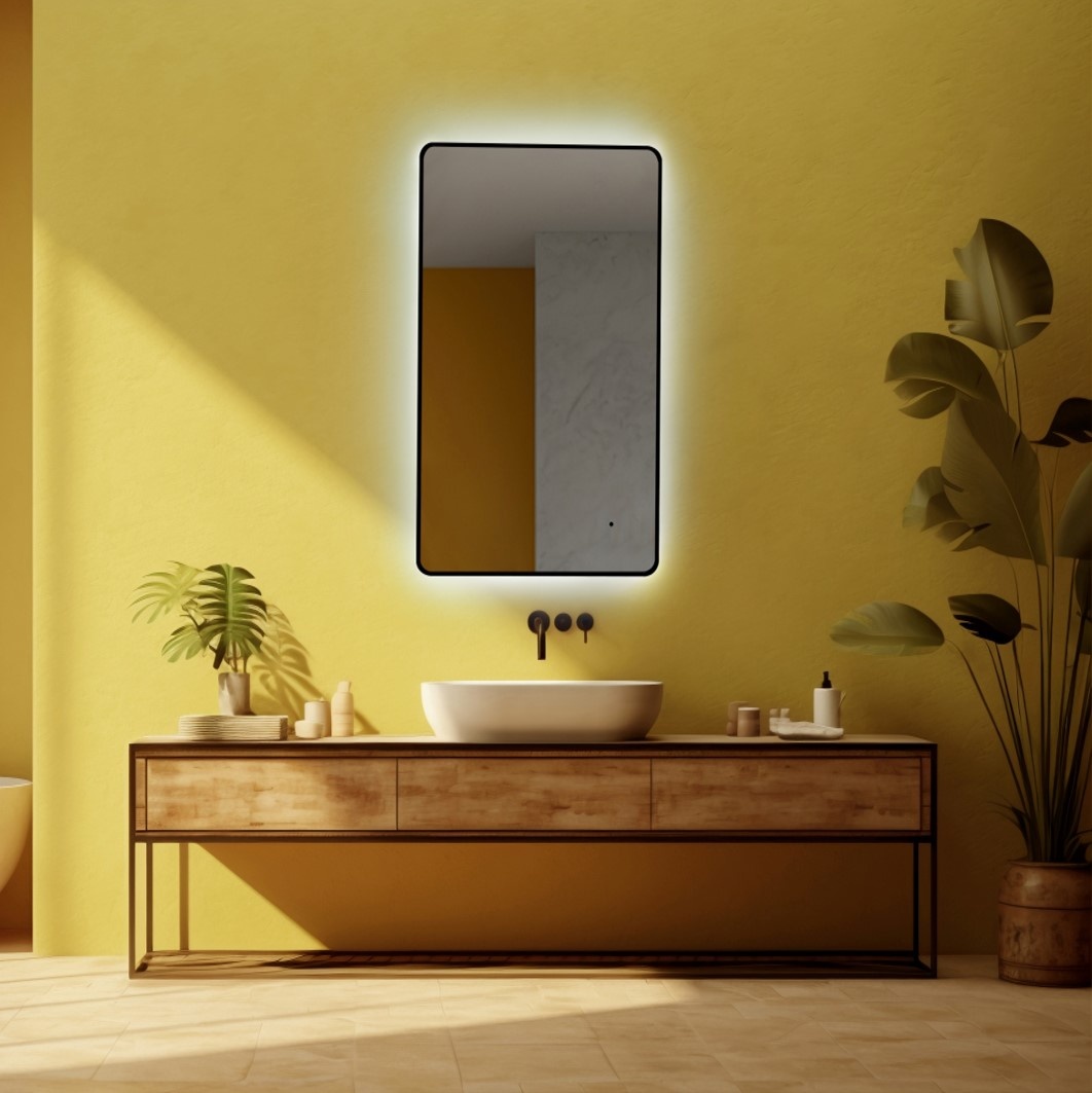 Зеркало Incanto black от «Silver Mirrors» 600х1000