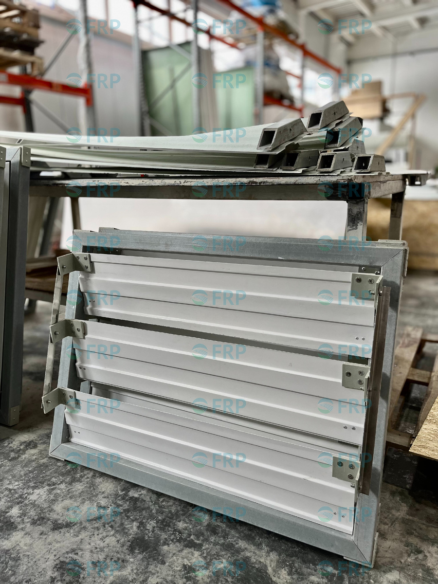 Наши жалюзи для градирни из стеклопластика 