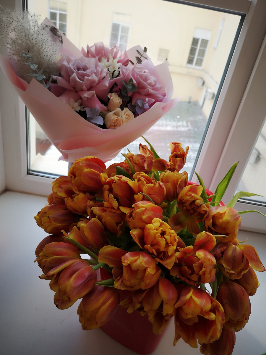 цветы от мужа 