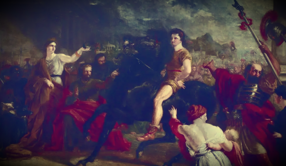 Александр и его конь Буцефал. Изображение взято с Яндекс картинок.