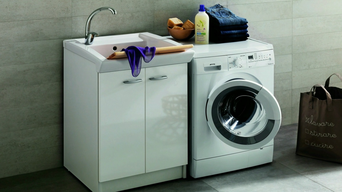 постирочная раковины с тумбой