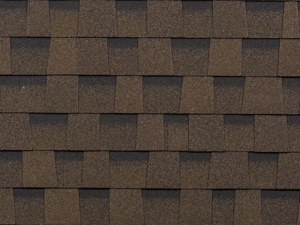 Мягкая кровля из битумной черепицы в стиле 'кантри' 