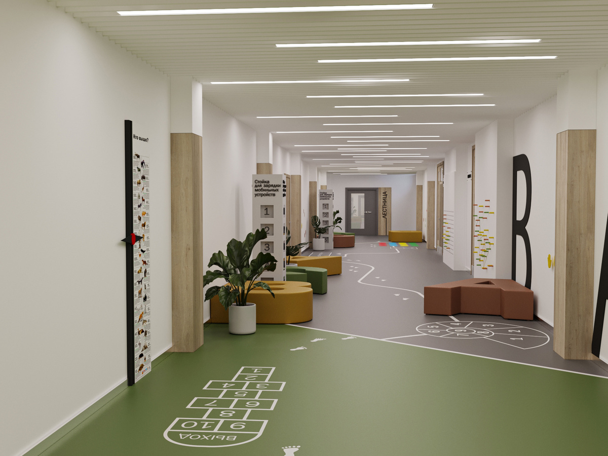 Вестибюль для младших классов. Изображение: ИСГ МАВИС