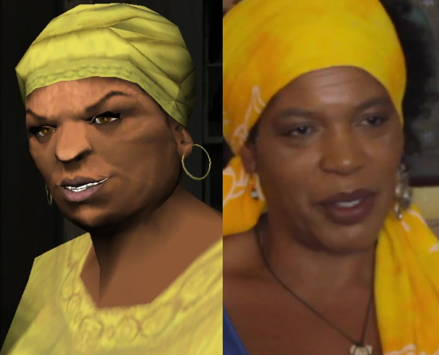 Тётушка Пуле (Мисс Клео). Лидер банды гаитян