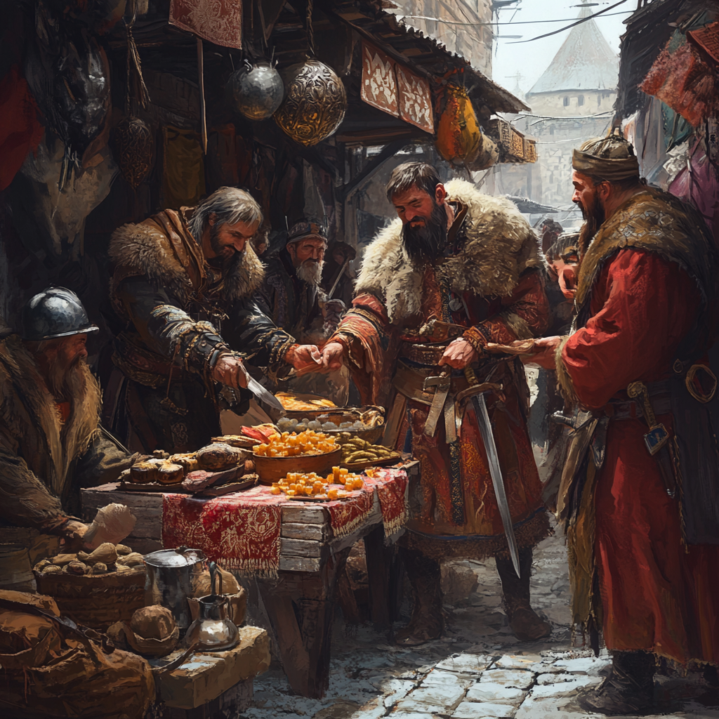  «из варяг в греки» и не только Древняя Русь – это не только загадочная эпоха, окутанная дымкой сказаний и легенд. Это также время, когда торговля и экономические связи играли ключевую роль в развитии общества. Одним из самых известных торговых маршрутов, связывающих Скандинавию и Византию, был путь «из варяг в греки». Но что еще известно о торговых путях Древней Руси, и насколько они влияли на её развитие? Путь «из варяг в греки» История и значение маршрута Путь «из варяг в греки» проходил через реки и озера, связывая северные земли Руси, такие как Новгород, с богатствами Византии. Этот торговый маршрут начал развиваться в IX веке и стал важнейшей артерией, по которой в Европу поступали не только товары, но и культуры, идеи и технологии. Варяги (скандинавы) ввозили в Русь редкие товары, такие как драгоценности, оружие и текстиль, а также охотились на меха, которые пользовались большим спросом на внешнем рынке. Пример жизни: роль торговли в становлении государства Согласно историческим сведениям, именно через этот маршрут князь Олег Киевский обрел свою известность, объединив Русь и начав активно заниматься торговлей. Появление таких городов, как Киев и Новгород, было вызвано выгодным месторасположением на торговых путях. В этих городах формировались ремесленные мастерские, а также торговые гильдии, которые способствовали развитию местной экономики. Альтернативные торговые пути Древней Руси «из ясей в греки» Еще одним интересным маршрутом был путь «из ясей в греки», который проходил через территории современных Латвии и Литвы и связывал балтийские народы с Византией. Этот маршрут был менее известен, но не менее важен. Он открыл новые возможности для торговли, и в этот путь включались не только местные товары, но и уникальные изделия из Древнего Рима. «Светлое озеро» Однако значение имели и внутренние маршруты. Говоря о Древней Руси, нельзя не упомянуть так называемое «Светлое озеро». Этот путь начинался от озера Ильмень и вел к реке Волги, позволяя соединять торговлю