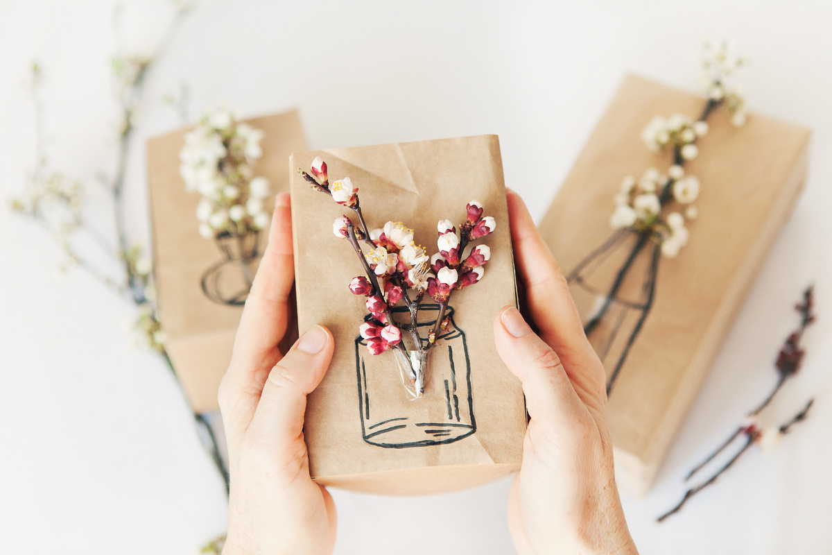 Дополните подарок ручной работы тематической упаковкой